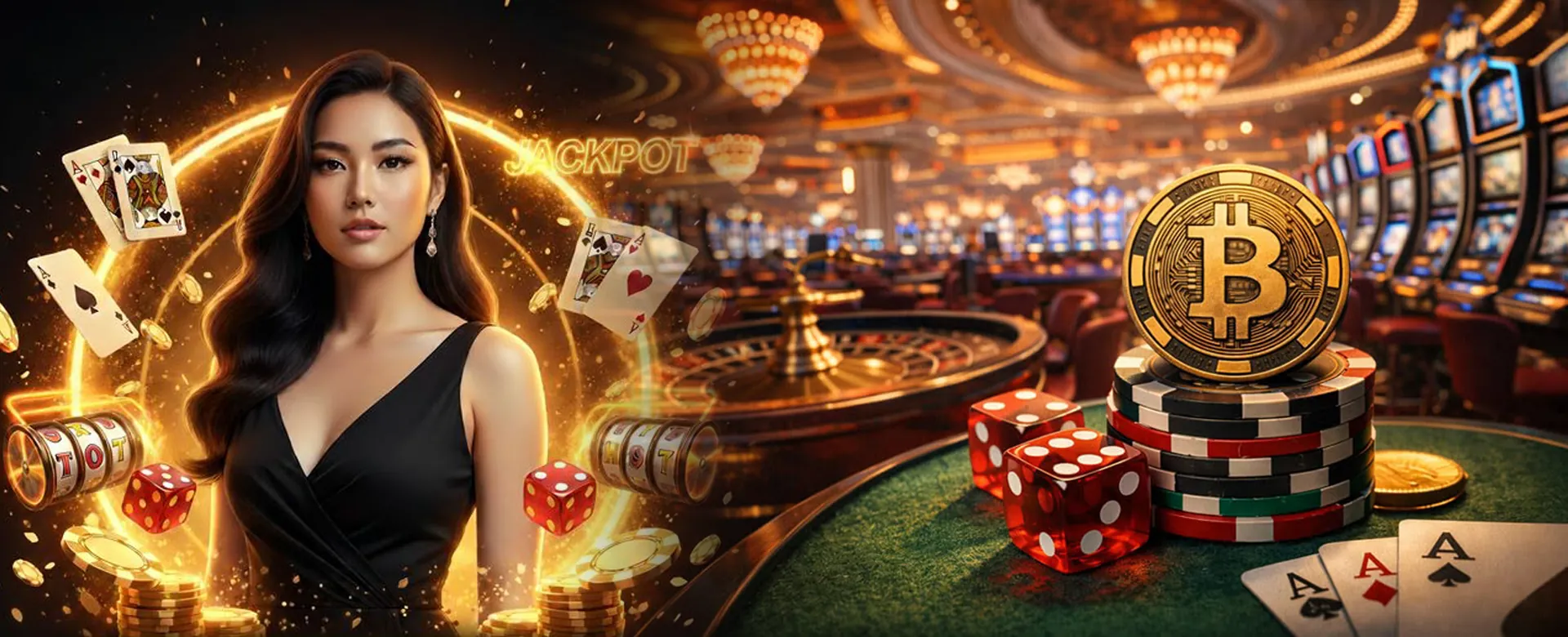 Dynamic 8k8 Slot Casino background with vibrant slot game elements